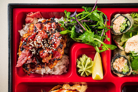 o-bento in the box, japanese food