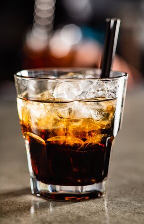 cocktail in the barの写真素材