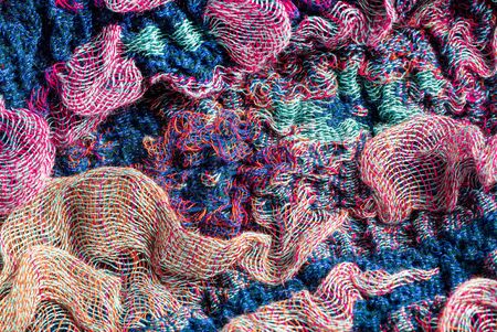 colorful fabric texture, fabric backgroundの写真素材