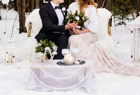 Beautiful wedding coupleの写真素材