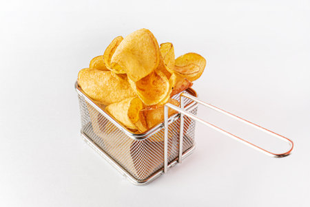 potato chips in the basket