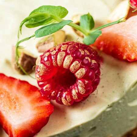 cheesecake with berris and chocolate
