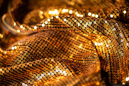 Abstract gold mosaic background. Disco styleの写真素材