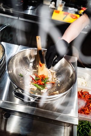 chef cooking in the restaurant