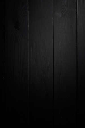 Black wooden background, black textureの写真素材