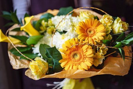 nice bouquet in the hands