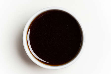 soy sauce on the white backgroundの写真素材