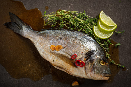 fish with marinade