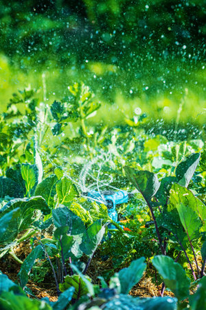 Tropical plants in the garden