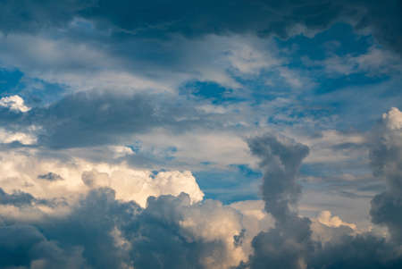 Cluodscape Sky background over the blue skyの写真素材
