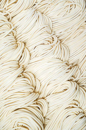 Closeup of raw fresh homemade pasta.の写真素材