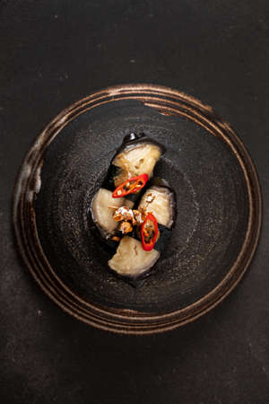 vegan sushi  on the plateの写真素材