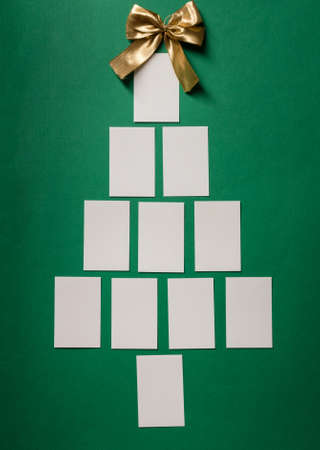 Christmas card with Christmas treeの写真素材