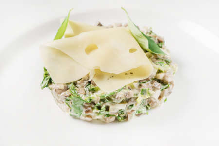 Russian salad on the tableの写真素材