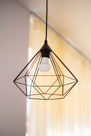 modern lamp in the living roomの写真素材