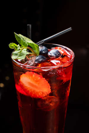 Colorful cocktail on the bar table in restaurantの写真素材