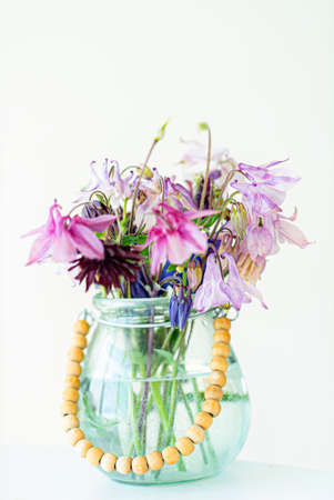 spring flowers in the vaseの写真素材