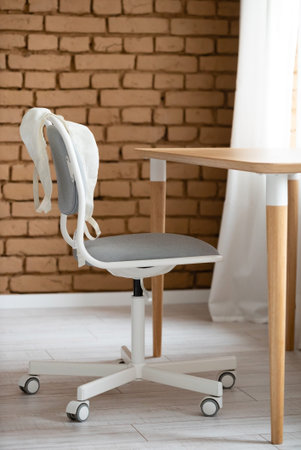 white bra on the chairの写真素材