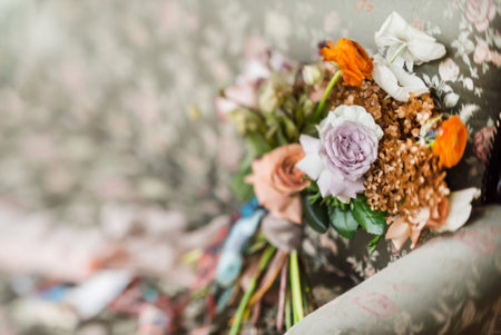 wedding chair on the sofaの写真素材