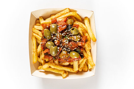 french fries in the box