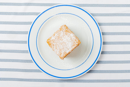 honey cake on the plate