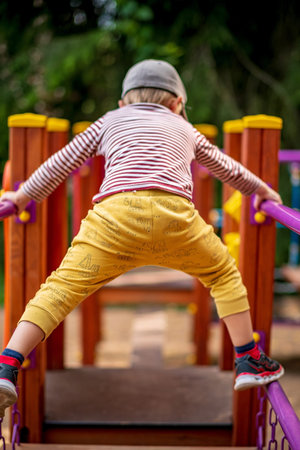 cute boy on the playground