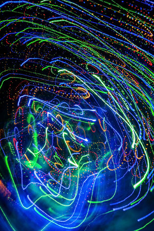 Glittering shine lights background blur