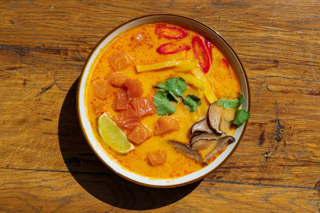 curry with tuna in cafe
