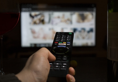 Porn TV - pornographyの写真素材