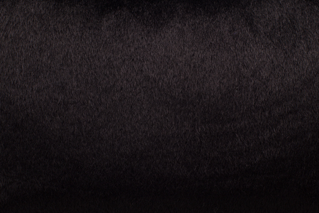 Black Fur - background. Artificial, black short coat .の写真素材