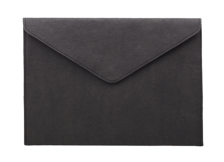 Black Vintage Envelope isolated. Cover envelope isolated letter mail message white write.の写真素材