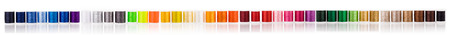 Wide panorama banner with many colorful sewing cottons color background. Set of colorful bobbins threads on white background.の写真素材