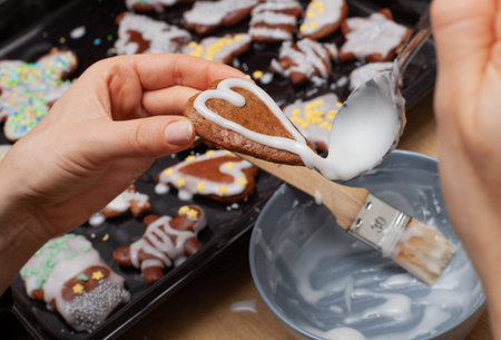 Hande made traditional Christmas pastries. Christmas traditions baked goods root cake.