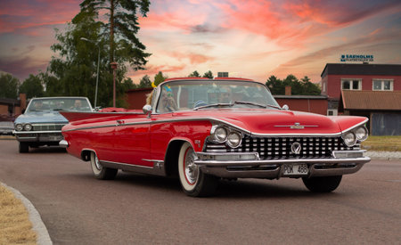 Rattvik, Sweden - July 27, 2013: Classic Car Week RÃ¤ttvik - Buick Electra 225 Convertible...