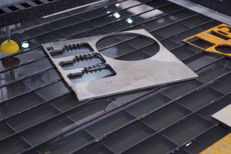 Poznan, Poland 01 Sep 2021: ITM Industry Europe, HIGH TECH EXPO. Items cut using CNC technologyのeditorial素材