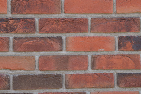 Brick wall with red brick, red brick background.