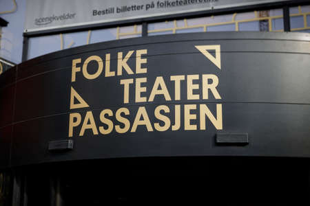 Oslo, Norway. April 29, 2022: Folketeateret is a private music and theater venue in central Oslo. The venue was previously used as the main stage for the Norwegian Opera.のeditorial素材