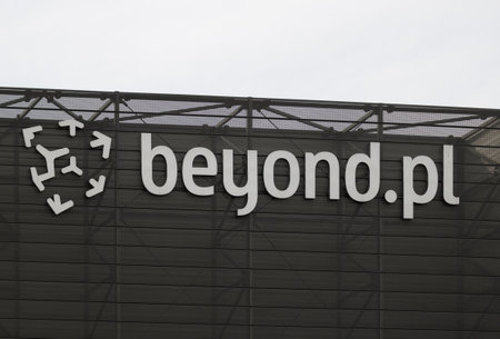 Poznan, Poland - March 18, LOGO beyond.pl Polish company specialized in cloud services, offering solutions based on cutting-edge technologies for businesses around the world.のeditorial素材