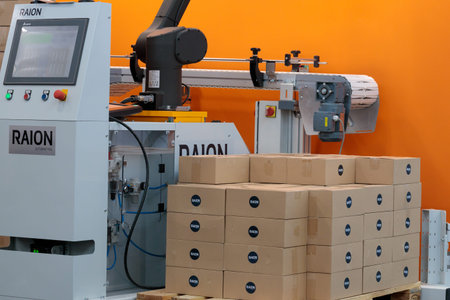 Automated e-commerce, packing with robot arm, ITM Europe.
