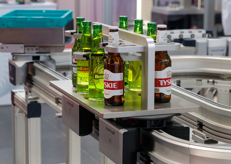 Production line display, ITM Industry Europe, high-tech EXPO.のeditorial素材