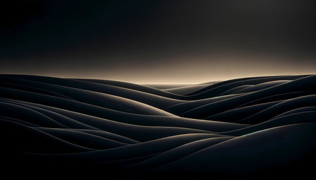 Black Abstract Shapes and Textures with a Dark Moody Feel - High Contrast. Generative Ai.の素材