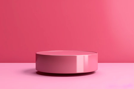 Minimalist Pink Product Display Stand.の素材