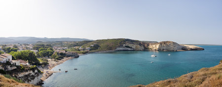 Panoramic View of Torre del Pozzo Bayの写真素材