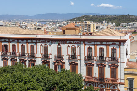 View Over Cagliari from Bastion Saint Remyの写真素材
