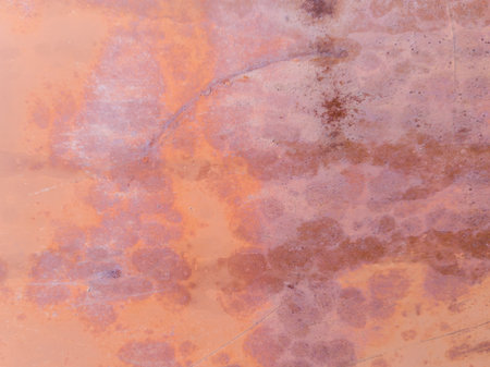 Corroded Metal Sheet with Rust Patterns