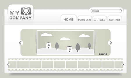 Web site design photoのイラスト素材