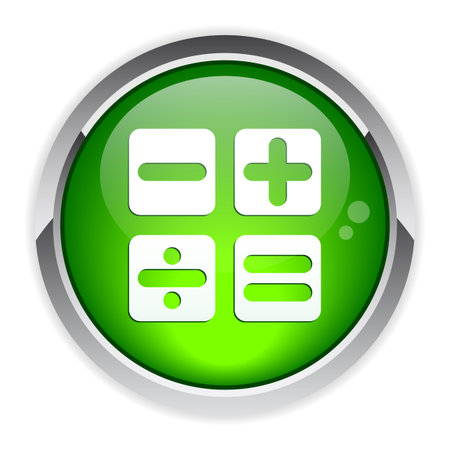 bouton internet calculatriceのイラスト素材