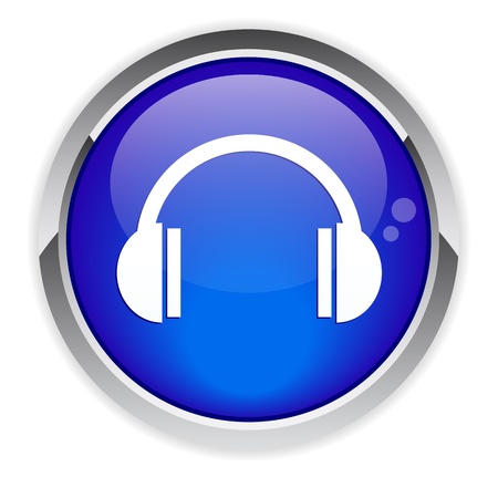 bouton internet earphoneのイラスト素材