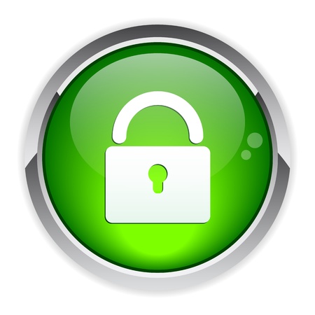 Button Internet Securityのイラスト素材