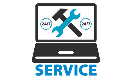 computer repair service 24 7のイラスト素材